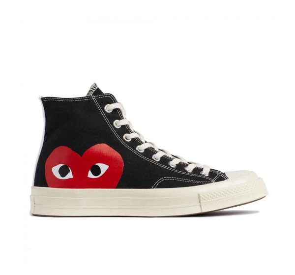 Converse X Comme des Garçons Chuck 70 (Caña alta, Negro)