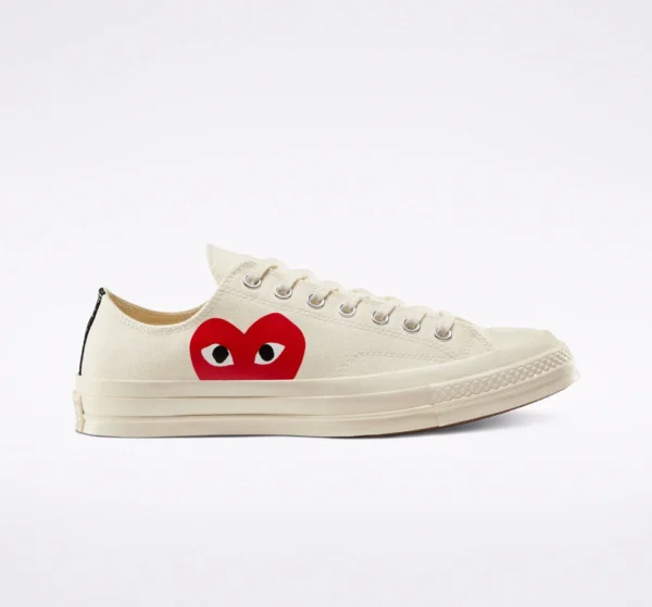 Converse X Comme des Garçons Chuck 70 (Caña baja, Blanco)