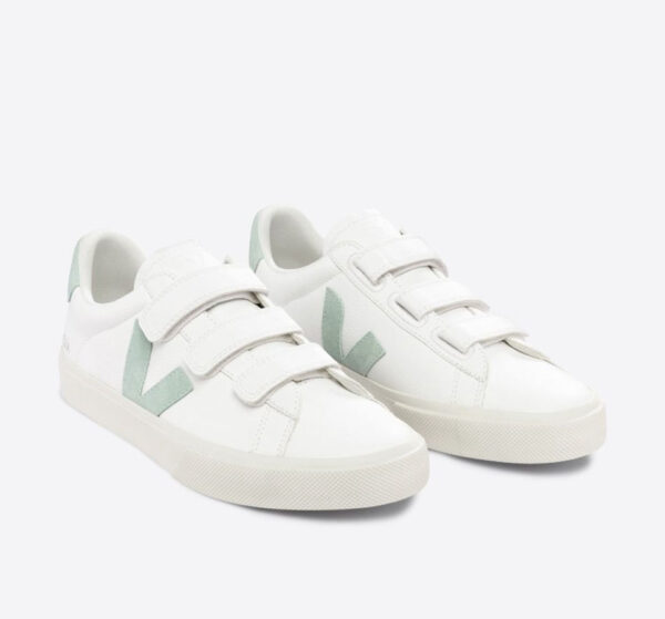 Veja RECIFE LEATHER WHITE MATCHA - Imagen 2