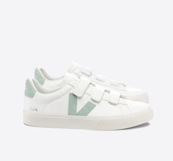 Veja RECIFE LEATHER WHITE MATCHA