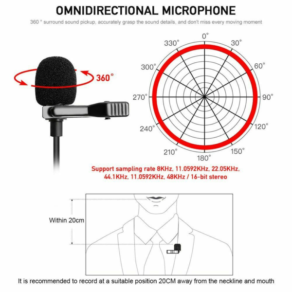 Lavalier MicroPhone Type-C JH-042 - Imagen 4