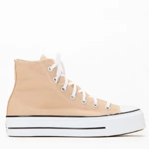 Chuck Taylor All Star (Plataforma Caña alta, Cafe claro)