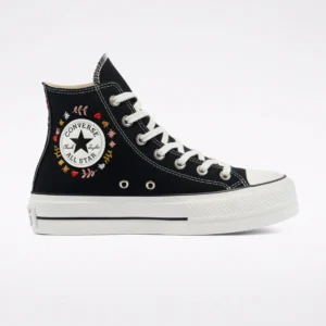 Chuck Taylor All Star Its okay to wander (Plataforma Caña alta, Negro)