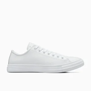 Chuck Taylor All Star (Caña baja, Monocromatico cuero blanco)