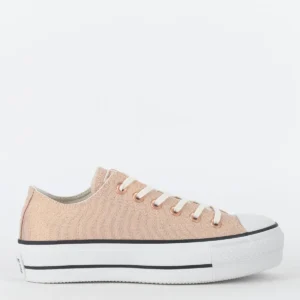 Converse Chuck Taylor All Star (Plataforma Caña Baja, Ox Prism Glitter Rosado)