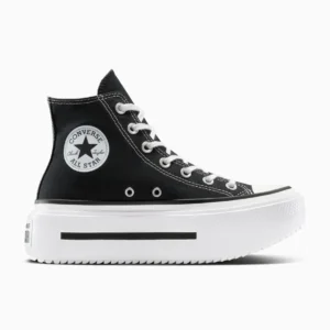 Converse Chuck Taylor All Star (Plataforma Doble Caña Alta, Negros)
